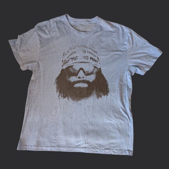 Vintage-Style Macho Man Randy Savage Tee (XL) – Tagless, Tube-Knit, Licensed - Picture 1 of 5